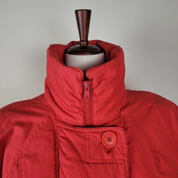 VTG Catherine Hall Jacket Womens Large Red 80s 90s Retro Puffer Winter Warm Coat - Picture 5 of 13